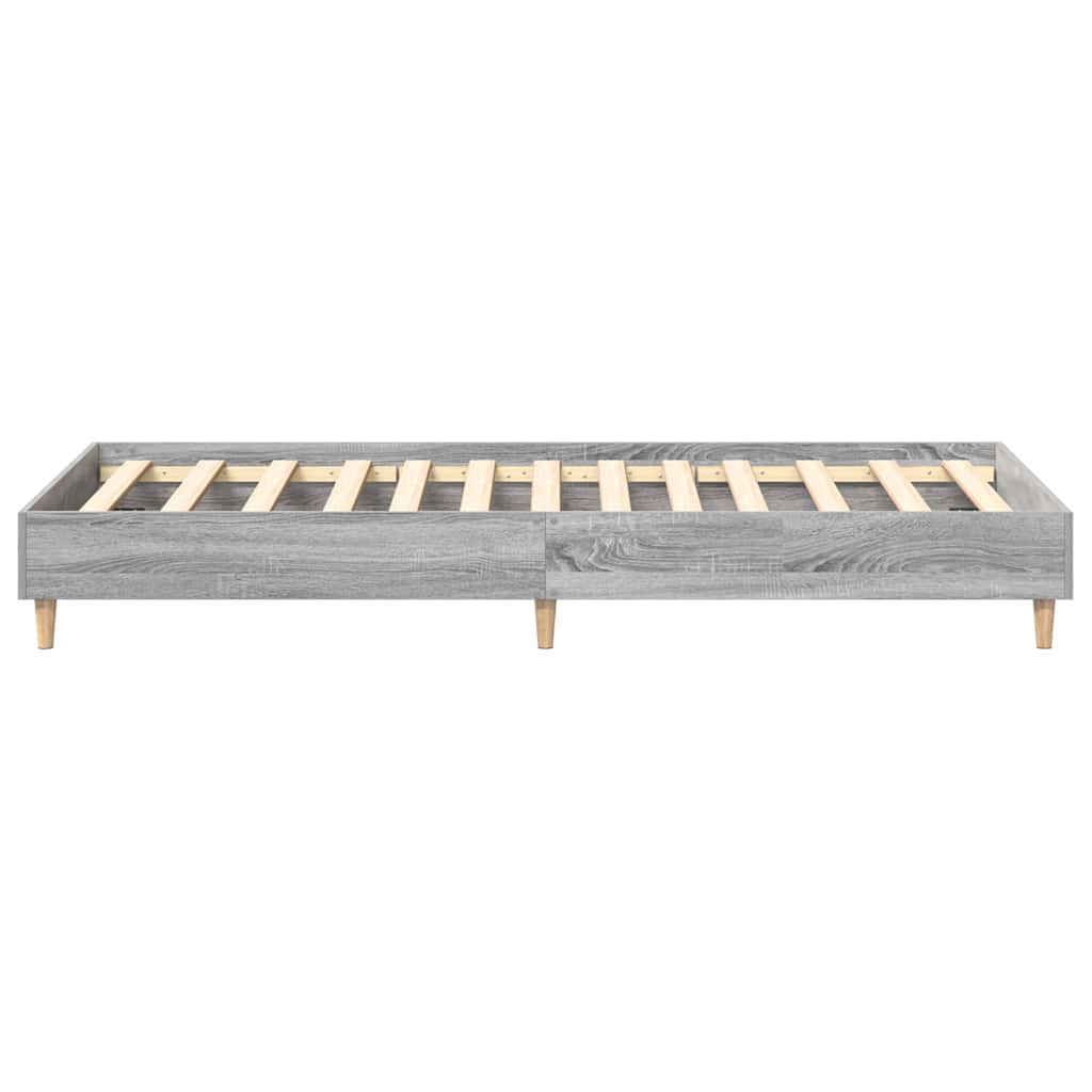 vidaXL Ramka łóżka Szary Sonoma 203 x 93 x 25 cm