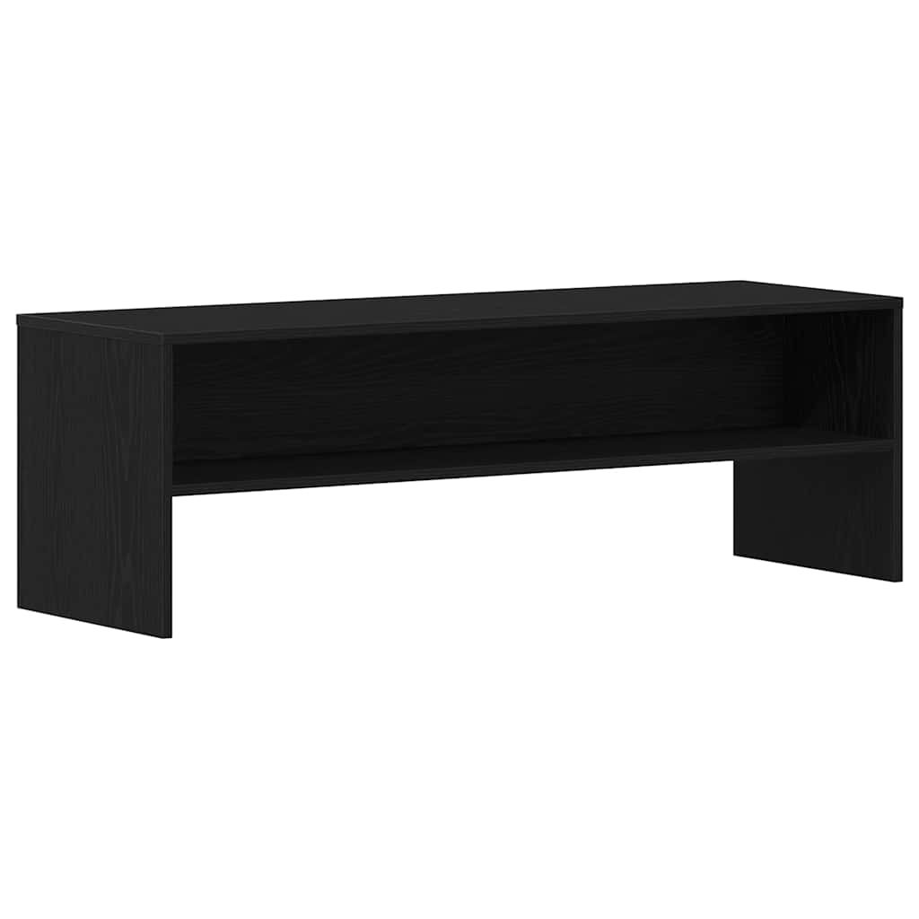 vidaXL Szafka RTV Czarny Dąb 120x40x40 cm Drewno klejone