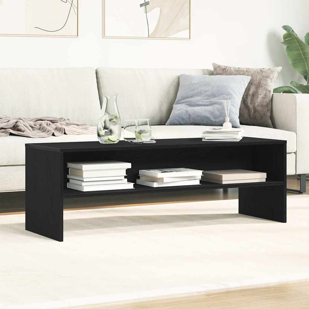 vidaXL Szafka RTV Czarny Dąb 120x40x40 cm Drewno klejone