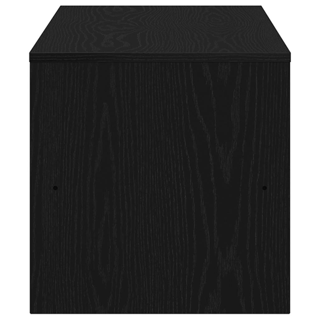 vidaXL Szafka RTV Czarny Dąb 120x40x40 cm Drewno klejone