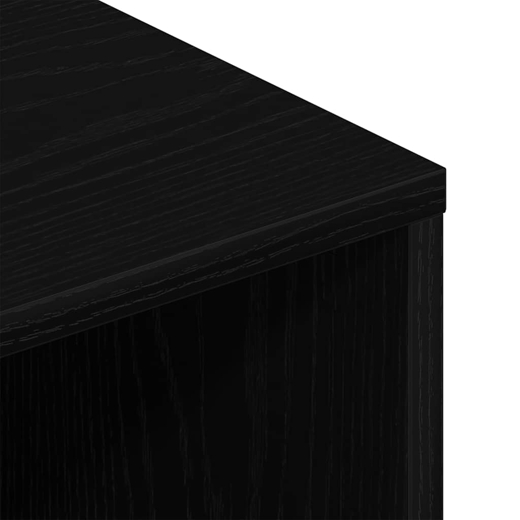vidaXL Szafka RTV Czarny Dąb 120x40x40 cm Drewno klejone