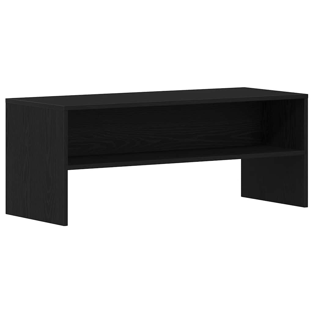 vidaXL Szafka RTV Czarny Dąb 100x40x40 cm Drewno klejone