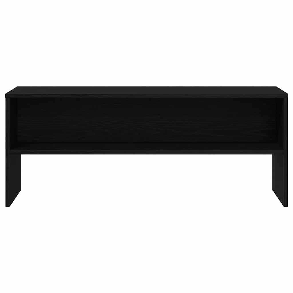vidaXL Szafka RTV Czarny Dąb 100x40x40 cm Drewno klejone