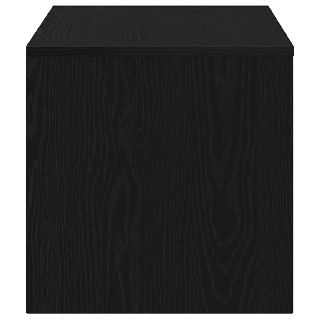 vidaXL Szafka RTV Czarny Dąb 100x40x40 cm Drewno klejone