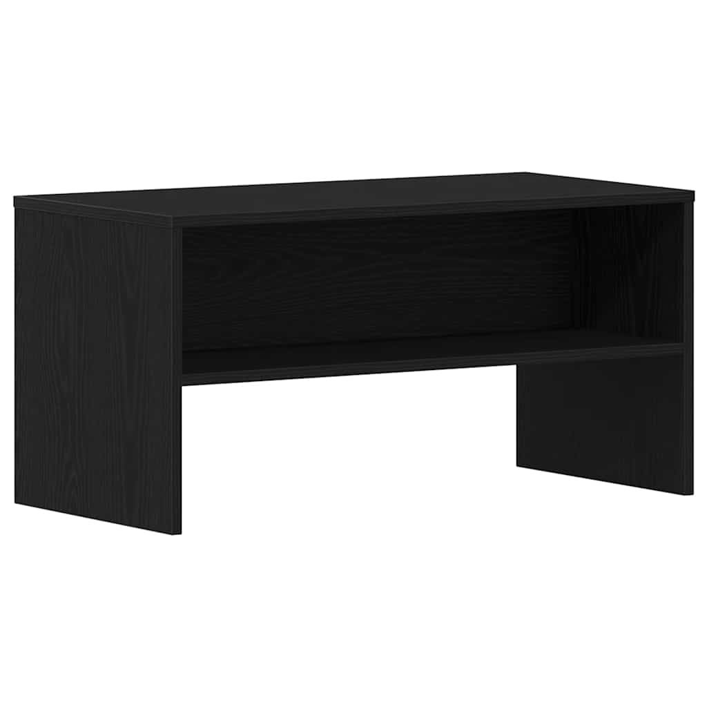 vidaXL Szafka RTV Czarny Dąb 80x40x40 cm Drewno klejone