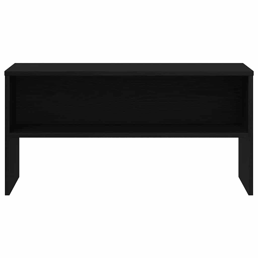 vidaXL Szafka RTV Czarny Dąb 80x40x40 cm Drewno klejone
