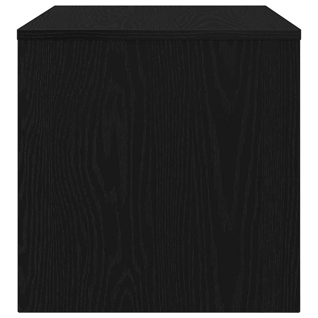 vidaXL Szafka RTV Czarny Dąb 80x40x40 cm Drewno klejone