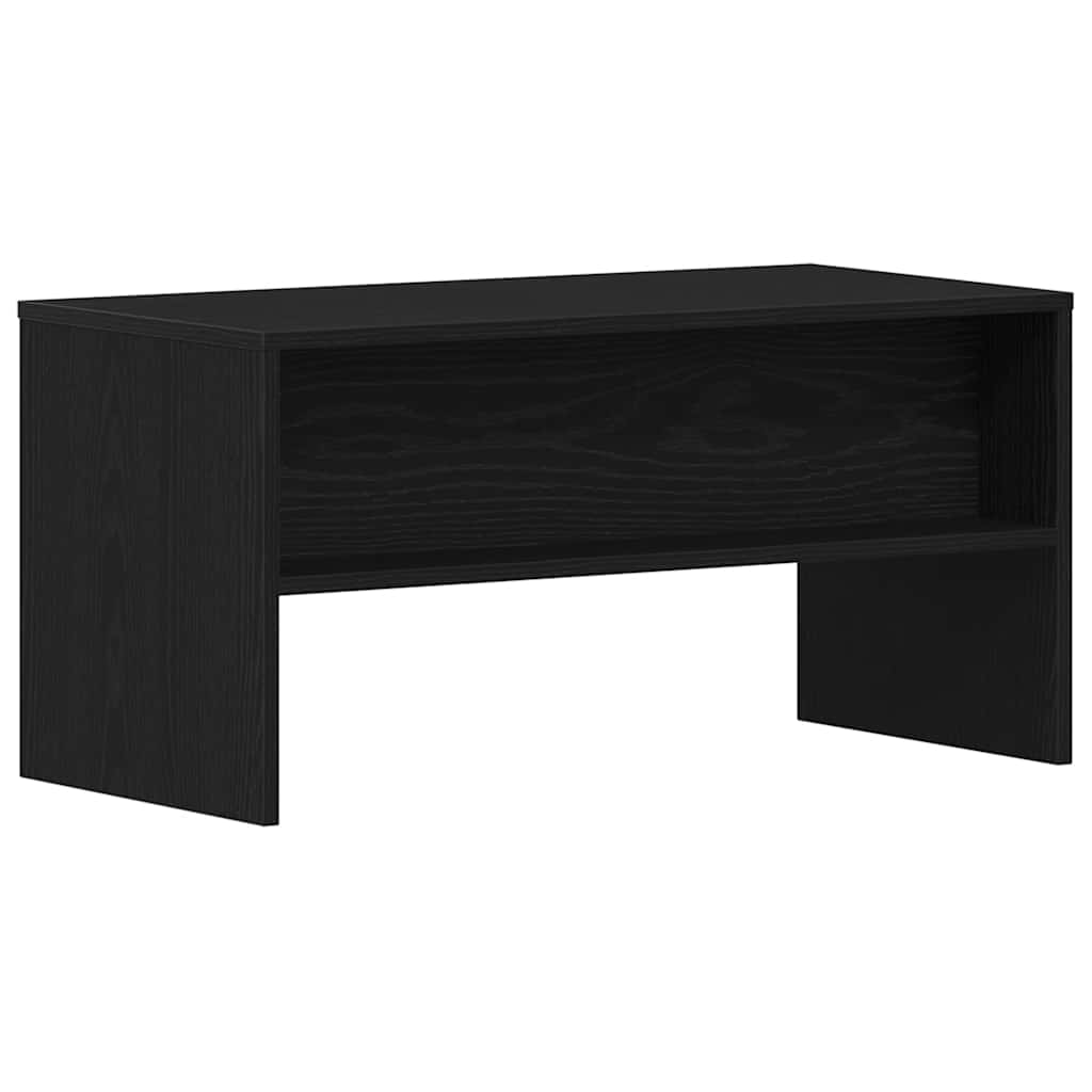 vidaXL Szafka RTV Czarny Dąb 80x40x40 cm Drewno klejone