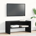 vidaXL Szafka RTV Czarny Dąb 80x40x40 cm Drewno klejone
