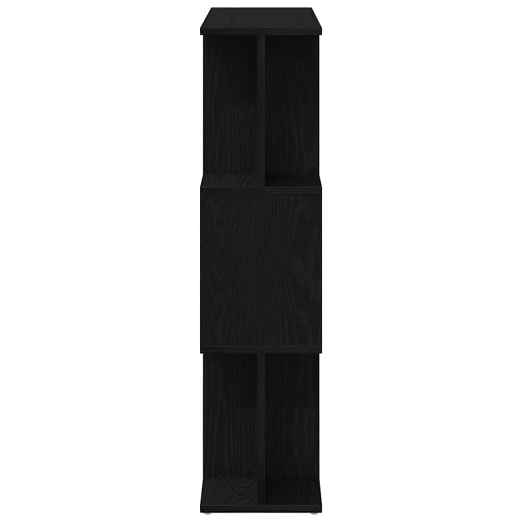 vidaXL Regał biblioteczny Czarny Dąb 80x24x96 cm Drewno klejone