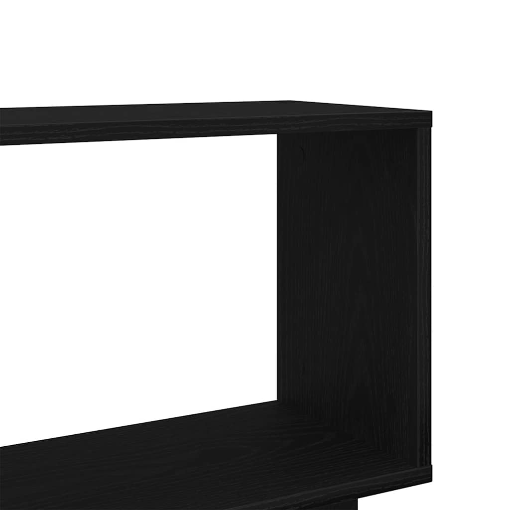 vidaXL Regał biblioteczny Czarny Dąb 80x24x96 cm Drewno klejone
