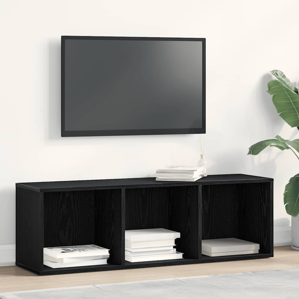 vidaXL Regał biblioteczny Czarny Dąb 36x30x114 cm Drewno klejone
