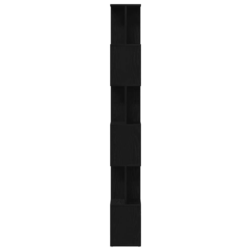 vidaXL Regał biblioteczny Czarny Dąb 80x24x190,5 cm Drewno klejone