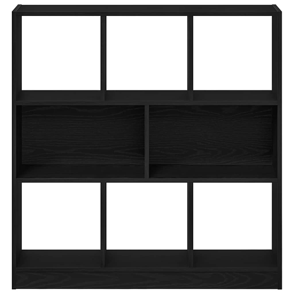 vidaXL Regał na książki Czarny dąb 97,5x29,5x100 cm Drewno klejone