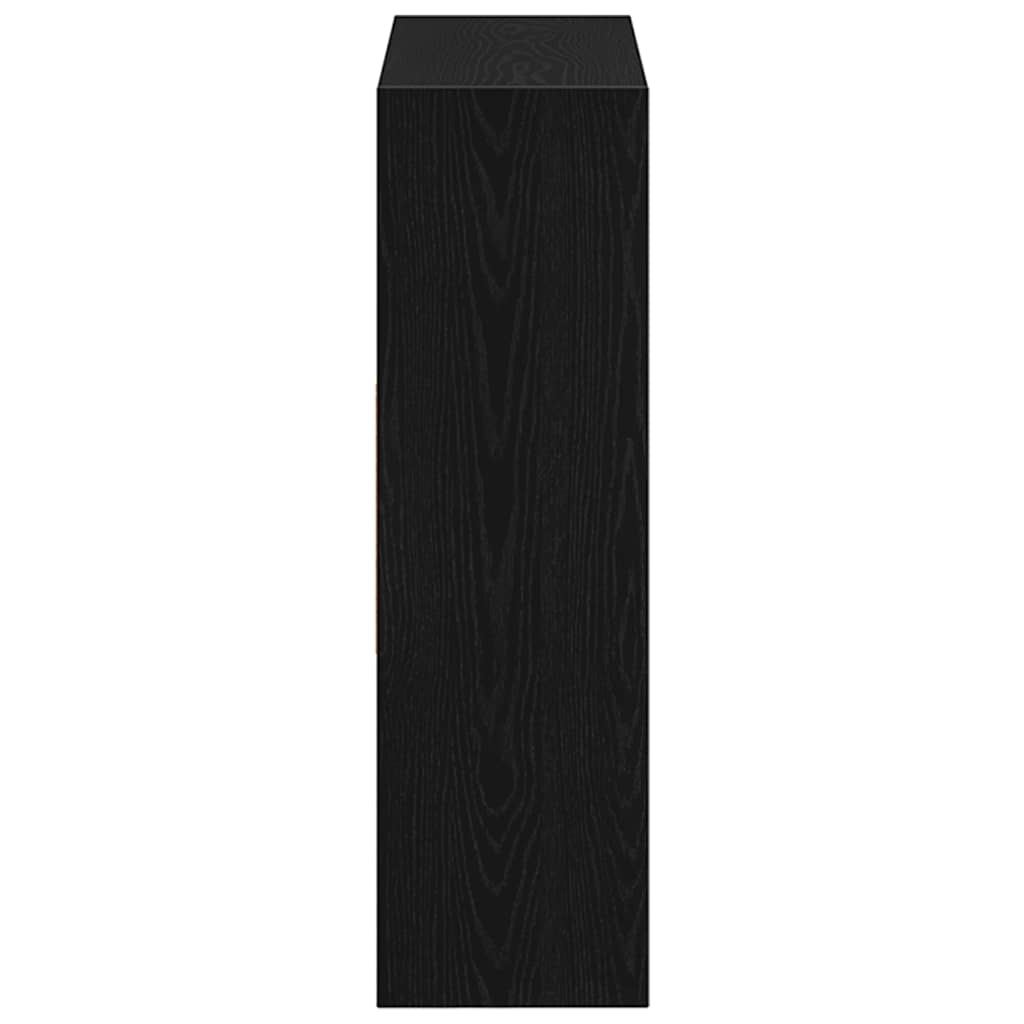 vidaXL Regał na książki Czarny dąb 97,5x29,5x100 cm Drewno klejone