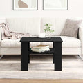 vidaXL Stolik kawowy Czarny Dąb 60 x 60 x 42 cm