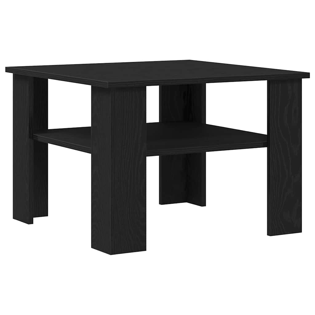 vidaXL Stolik kawowy Czarny Dąb 60 x 60 x 42 cm