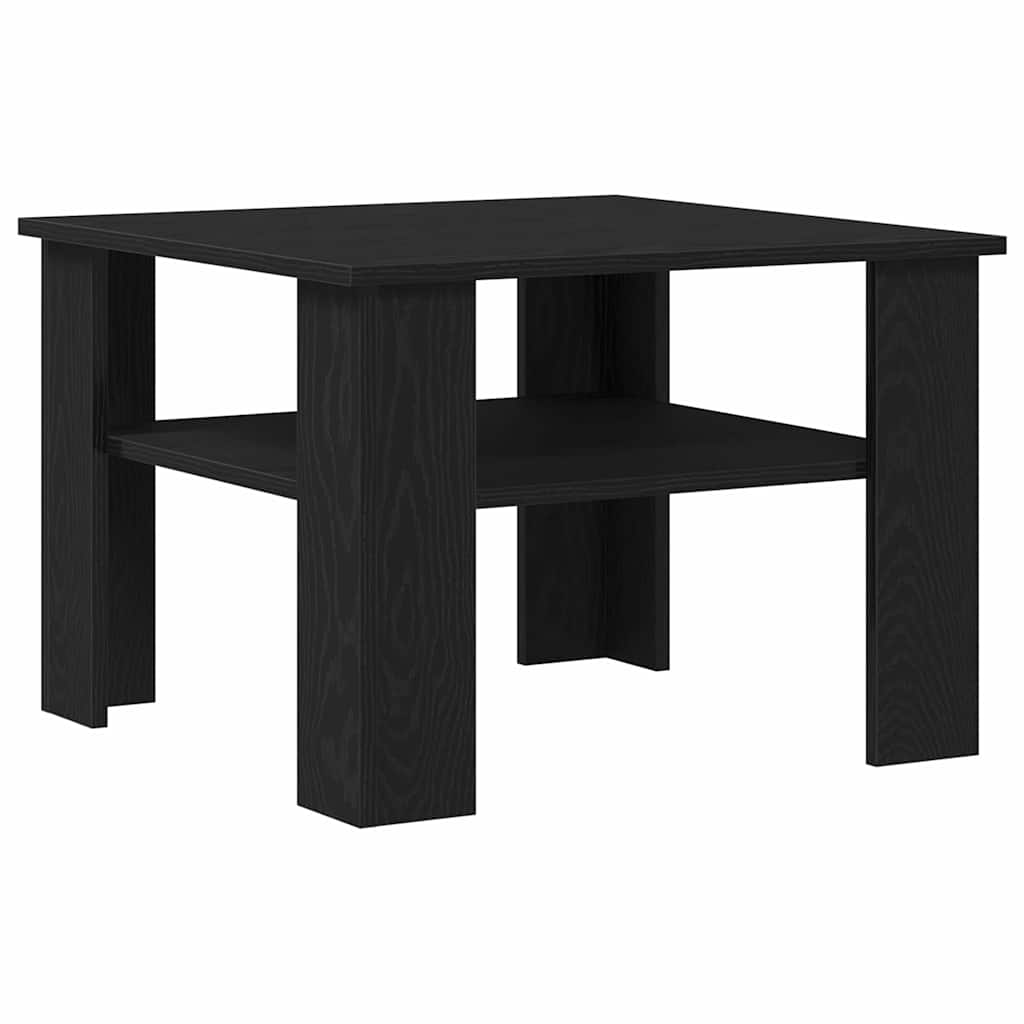 vidaXL Stolik kawowy Czarny Dąb 60 x 60 x 42 cm