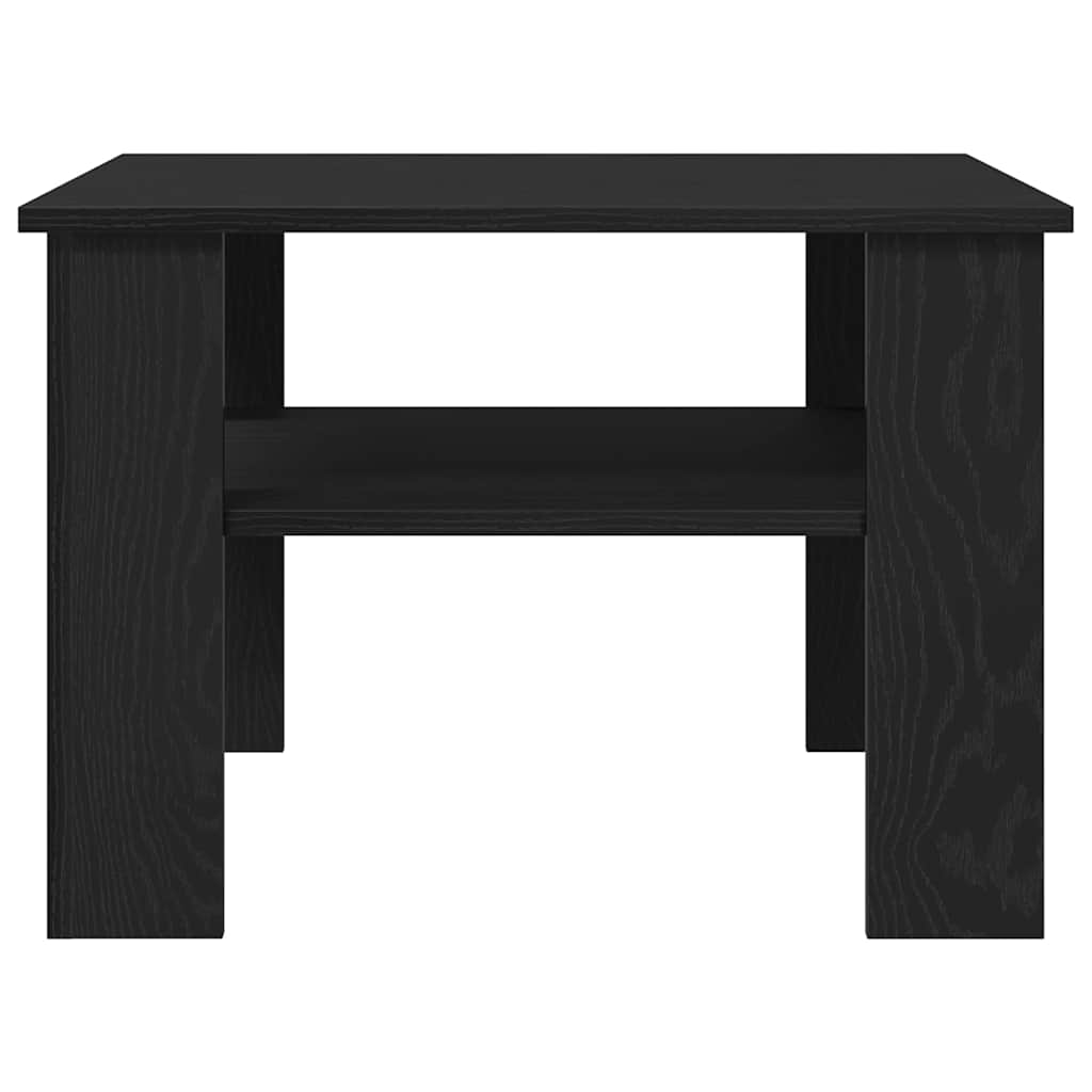vidaXL Stolik kawowy Czarny Dąb 60 x 60 x 42 cm