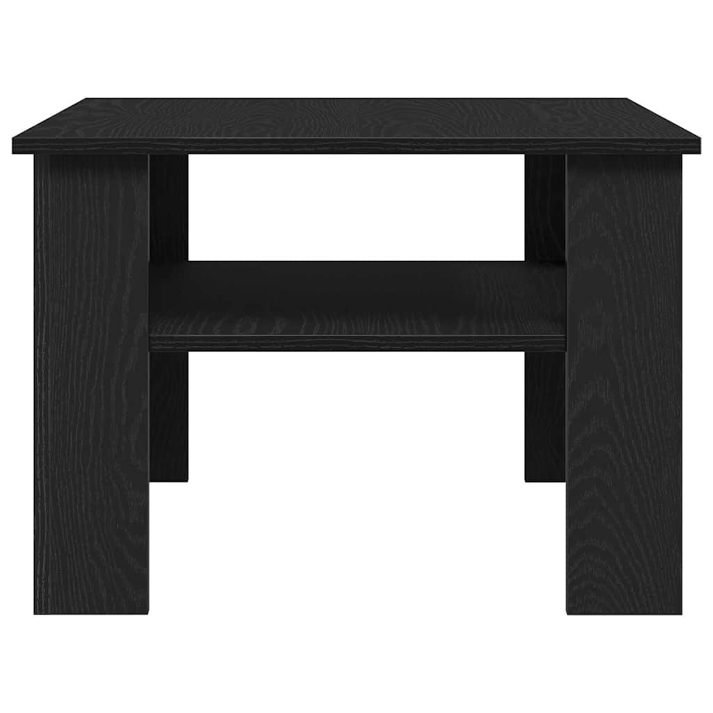 vidaXL Stolik kawowy Czarny Dąb 60 x 60 x 42 cm