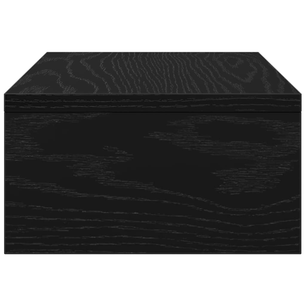vidaXL Podstawka pod monitor, czarny dąb, 42x24x13 cm