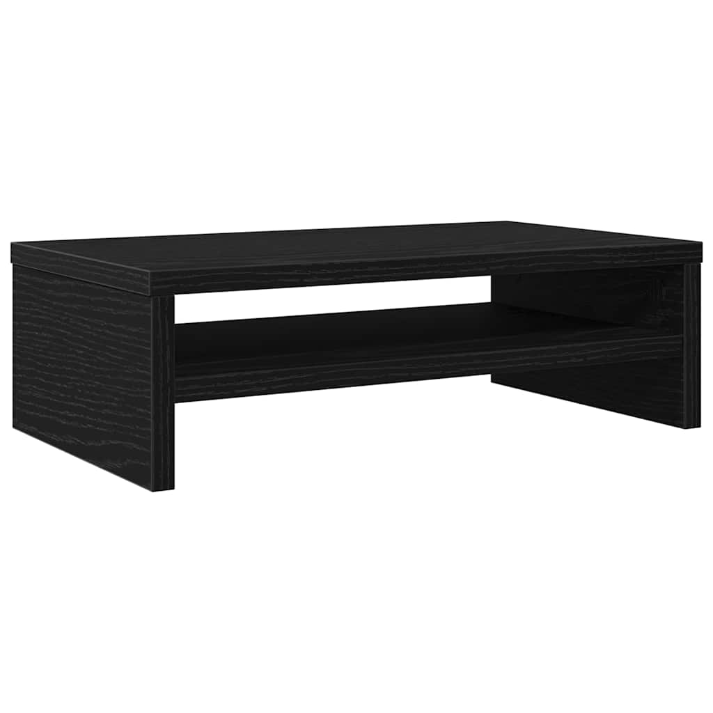 vidaXL Podstawka pod monitor, czarny dąb, 42x24x13 cm