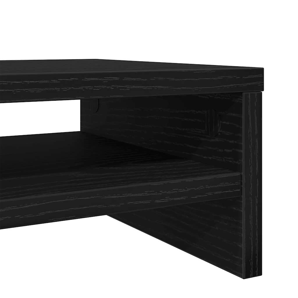 vidaXL Podstawka pod monitor, czarny dąb, 42x24x13 cm