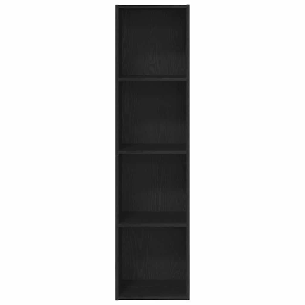 vidaXL Szafka na książki z półką Czarny Dąb 143 x 30 x 36 cm