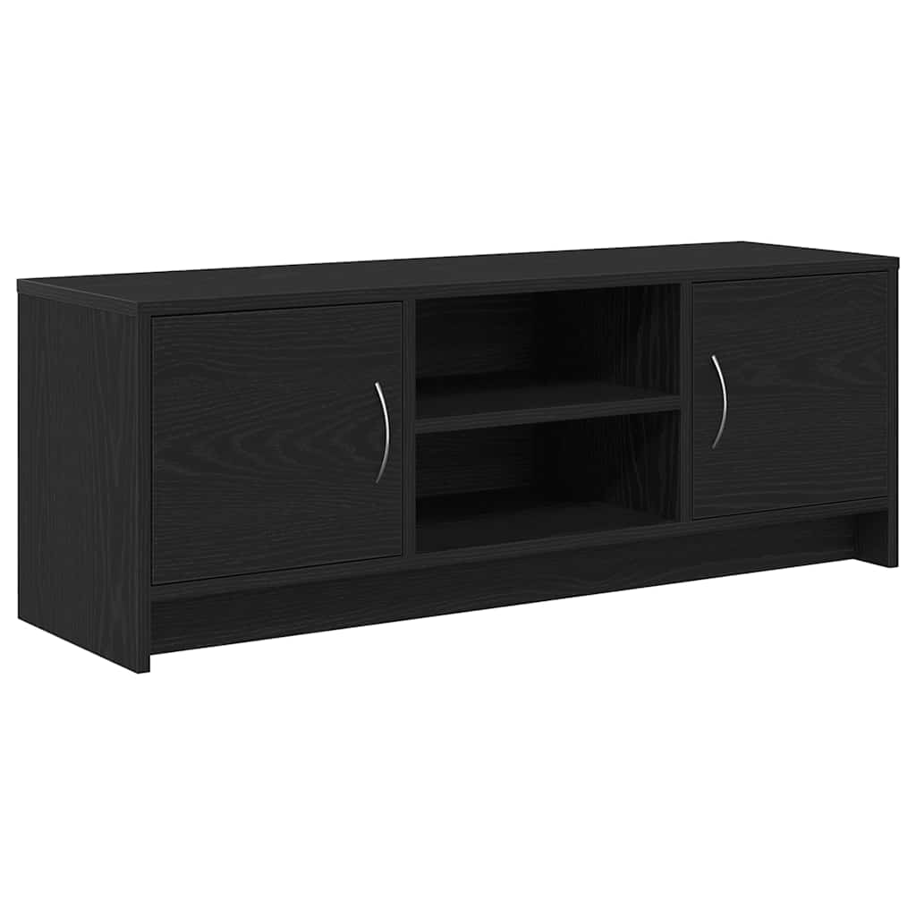vidaXL Szafka pod TV, czarny dąb 102x30x37,5cm materiał drewnopochodny