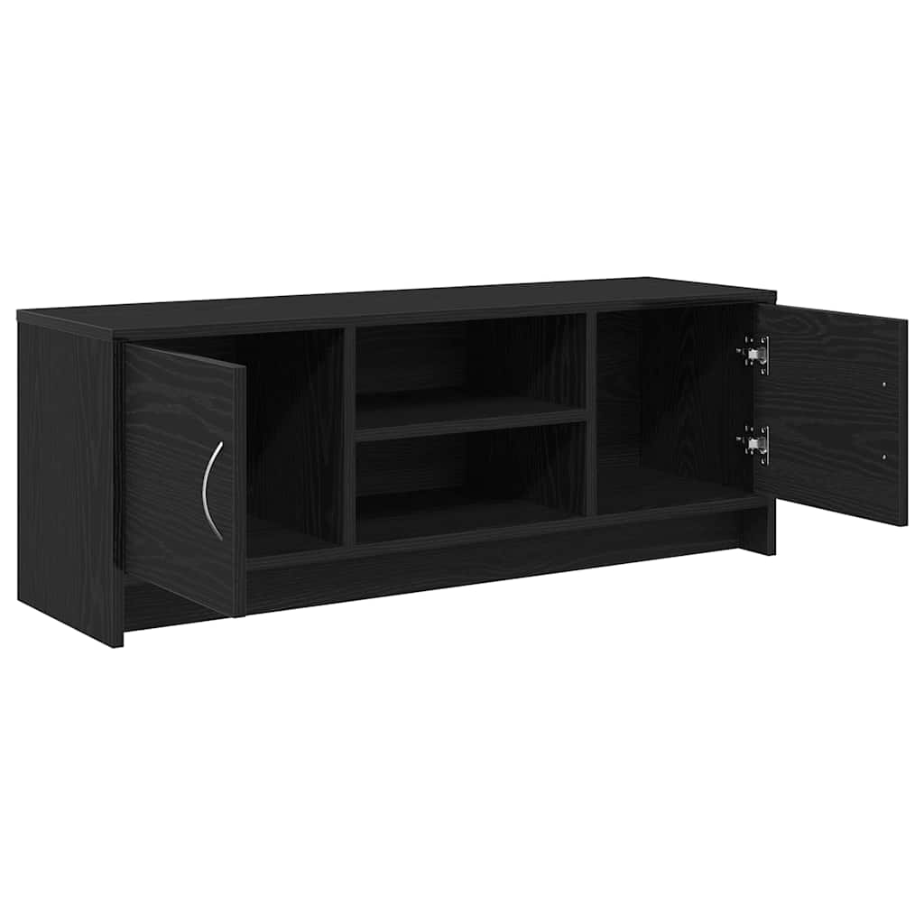 vidaXL Szafka pod TV, czarny dąb 102x30x37,5cm materiał drewnopochodny
