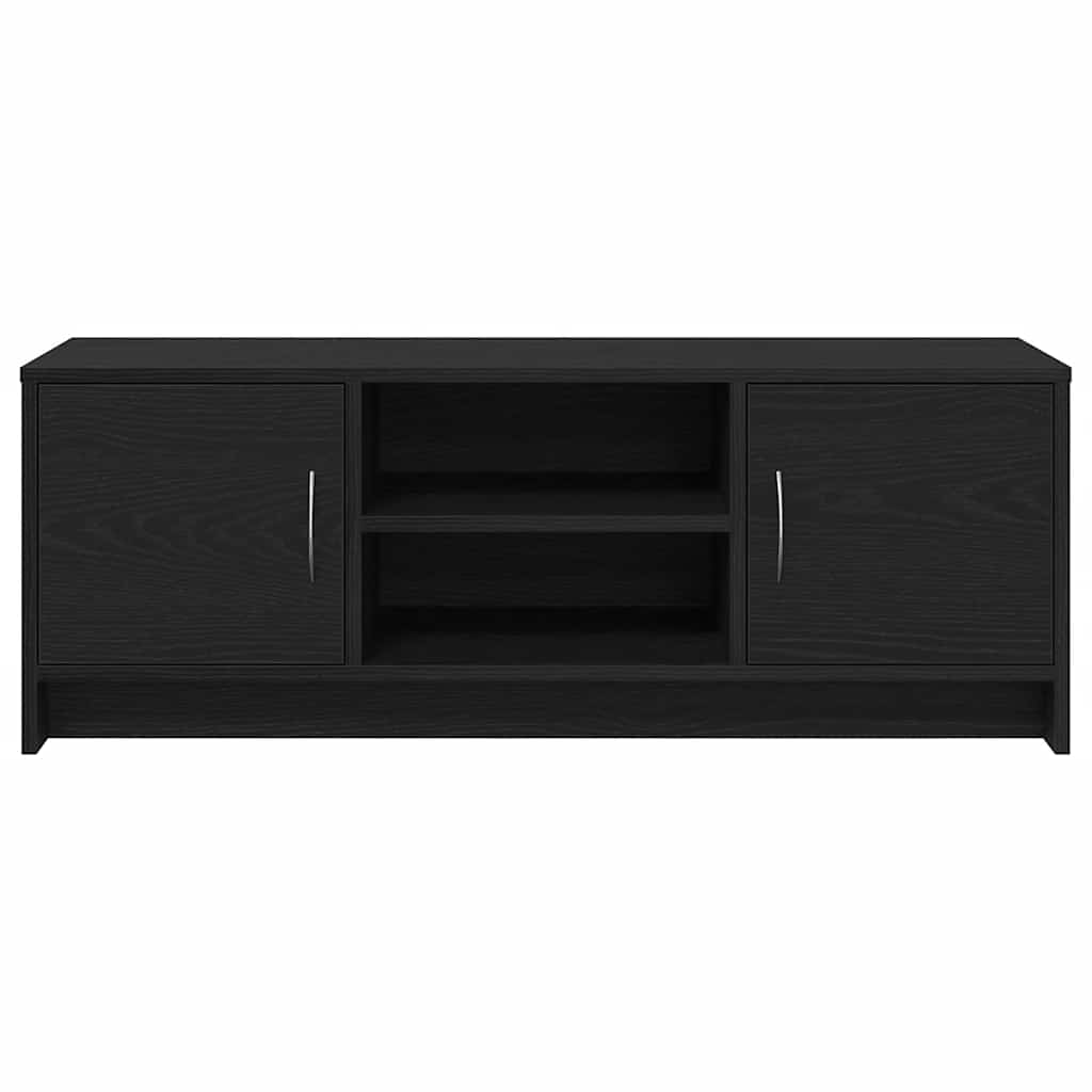 vidaXL Szafka pod TV, czarny dąb 102x30x37,5cm materiał drewnopochodny