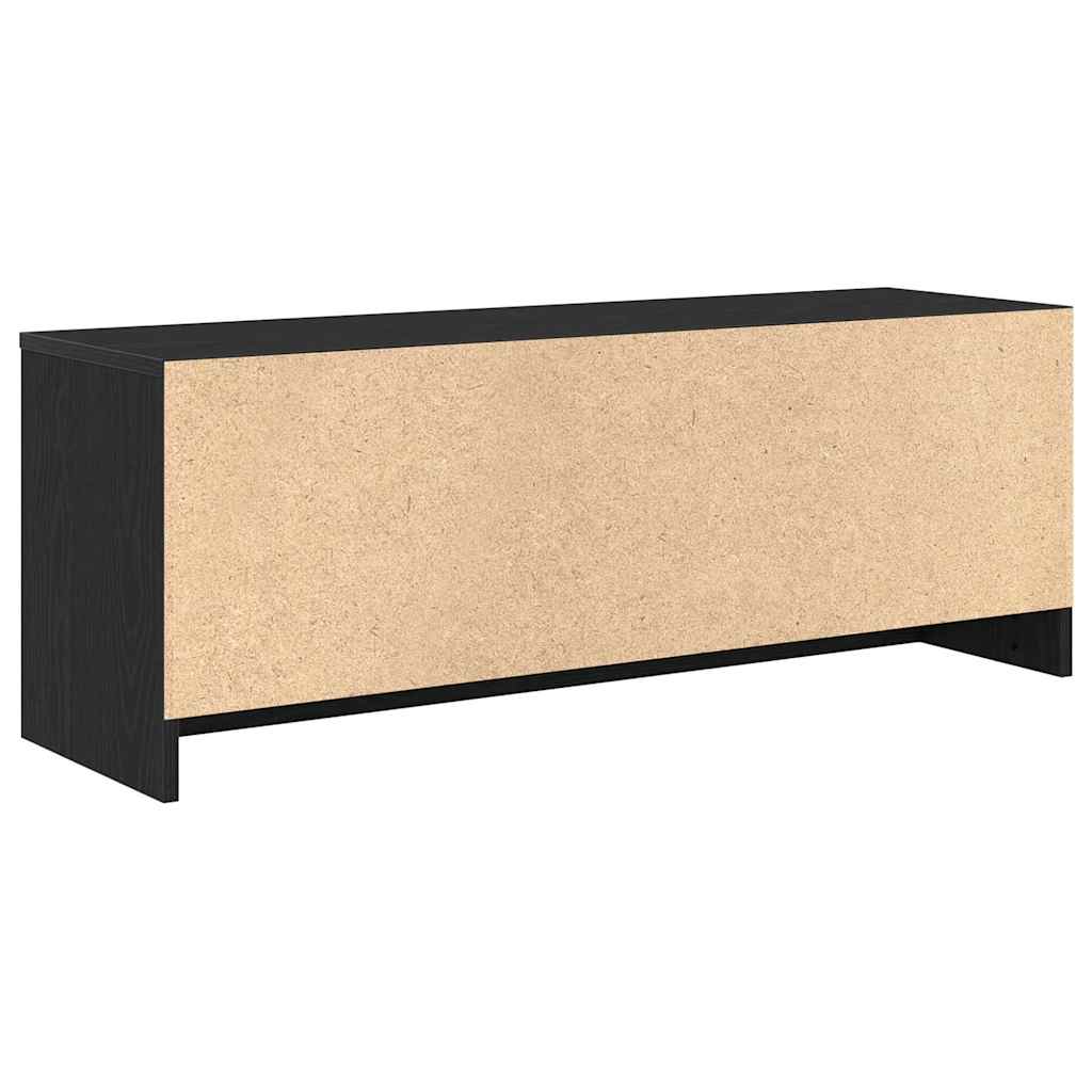 vidaXL Szafka pod TV, czarny dąb 102x30x37,5cm materiał drewnopochodny