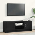 vidaXL Szafka pod TV, czarny dąb 102x30x37,5cm materiał drewnopochodny