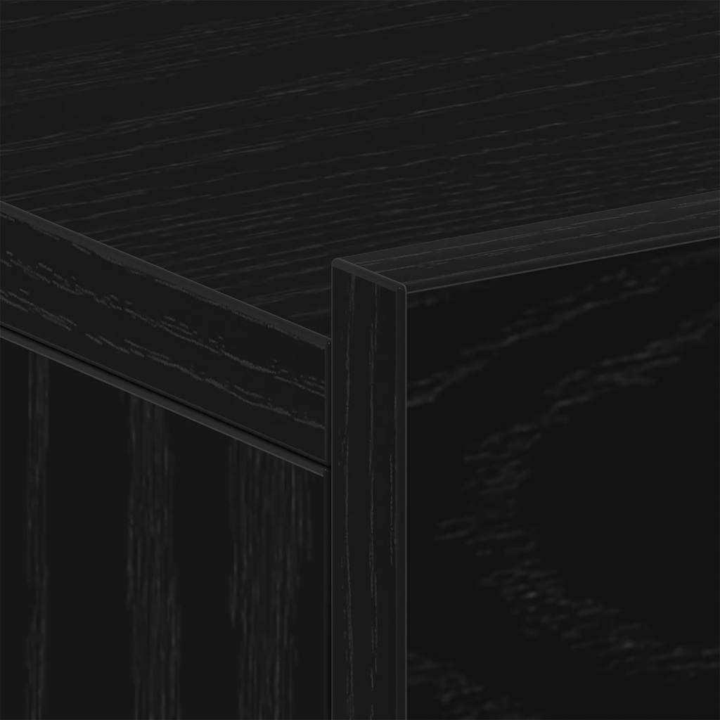 vidaXL Pływające szafki nocne 2 szt. Czarny dąb 40x32x15 cm Drewno konstrukcyjne