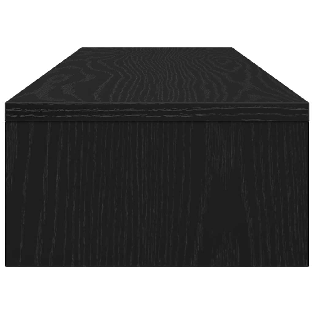 vidaXL Podstawka pod monitor, czarny dąb, 100x24x13 cm, drewno konstrukcyjne