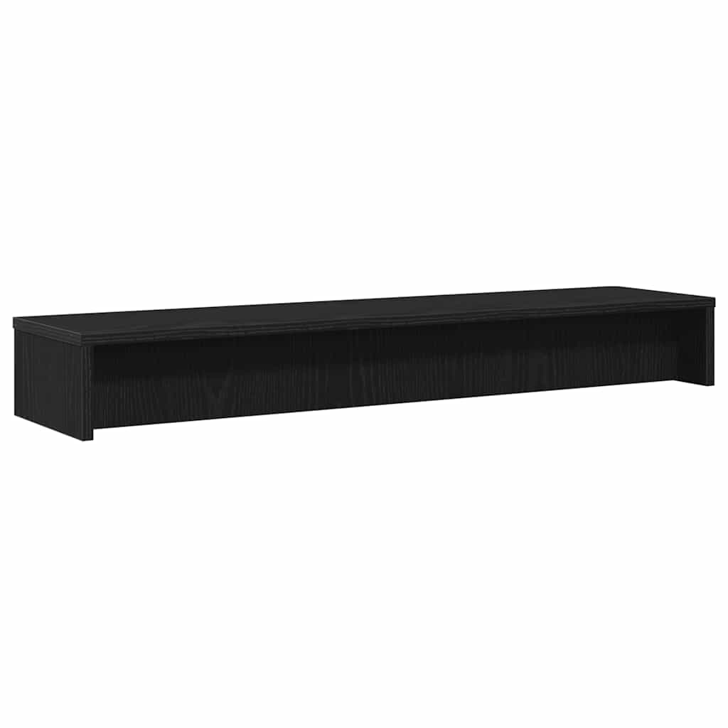vidaXL Podstawka pod monitor, czarny dąb, 100x24x13 cm, drewno konstrukcyjne