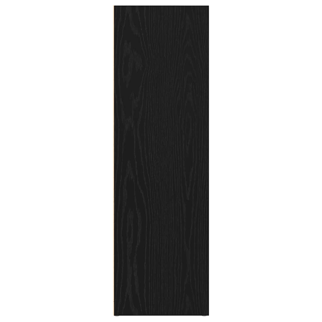 vidaXL Regał na książki Czarny dąb 66x30x98 cm Drewno klejone