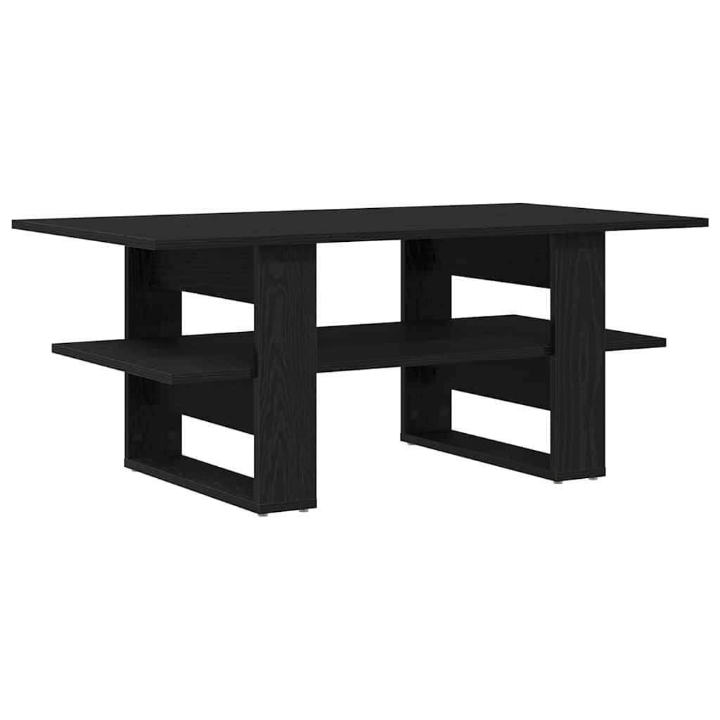 vidaXL Stolik kawowy Czarny Dąb 102 x 55 x 42 cm