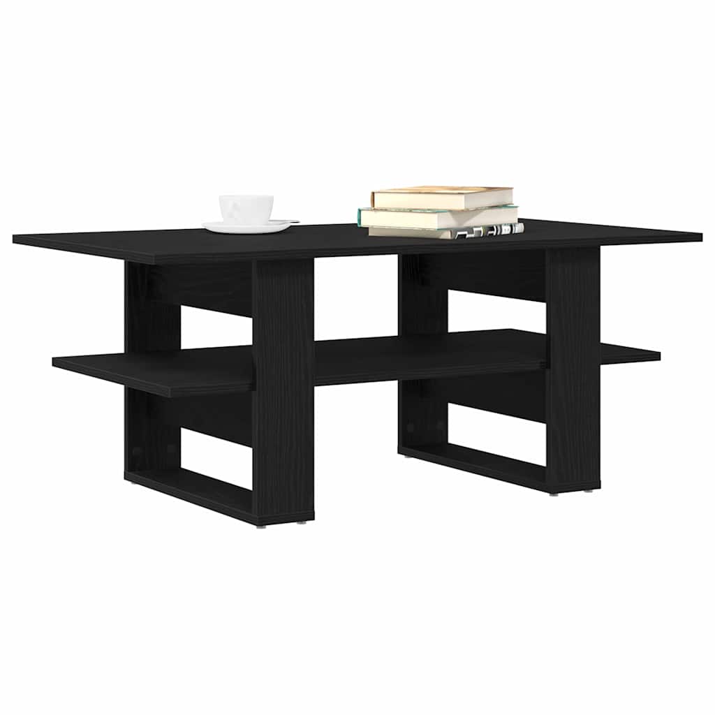 vidaXL Stolik kawowy Czarny Dąb 102 x 55 x 42 cm
