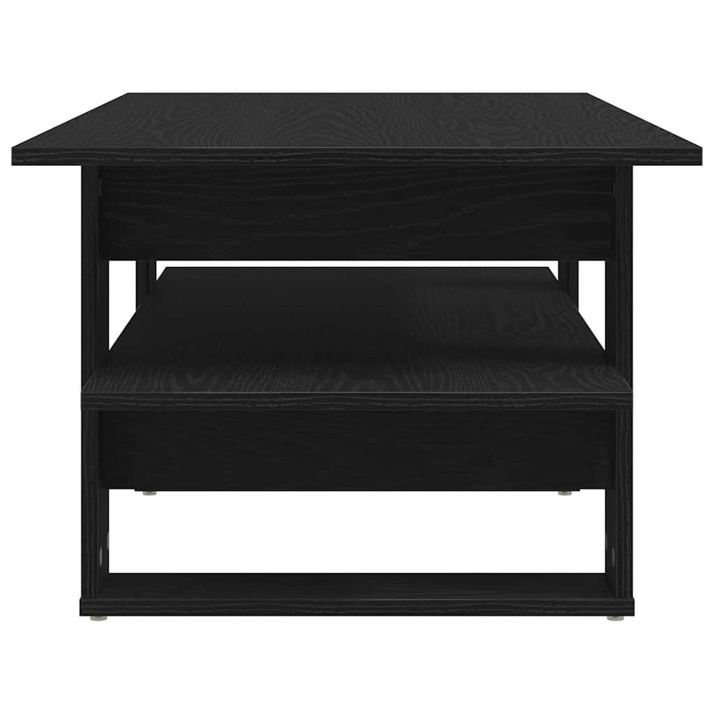 vidaXL Stolik kawowy Czarny Dąb 102 x 55 x 42 cm