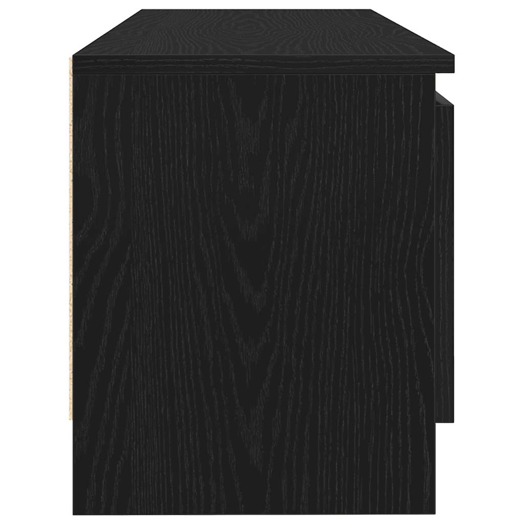 vidaXL Szafka RTV, czarny dąb, 102x30x36 cm, materiał drewnopochodny