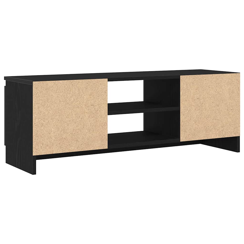 vidaXL Szafka RTV, czarny dąb, 102x30x36 cm, materiał drewnopochodny