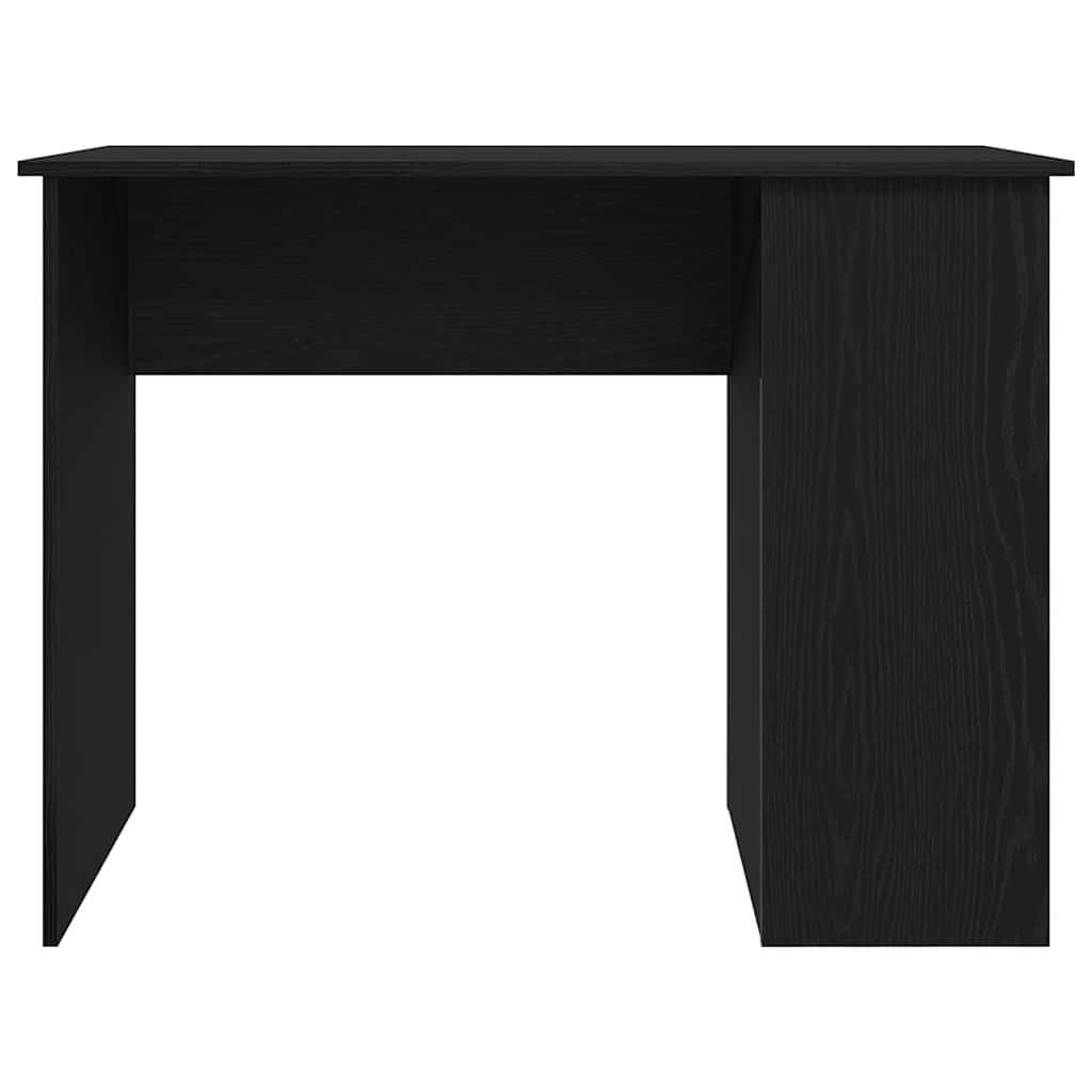 vidaXL Biurko, czarny dąb, 100x55x75 cm, materiał drewnopochodny