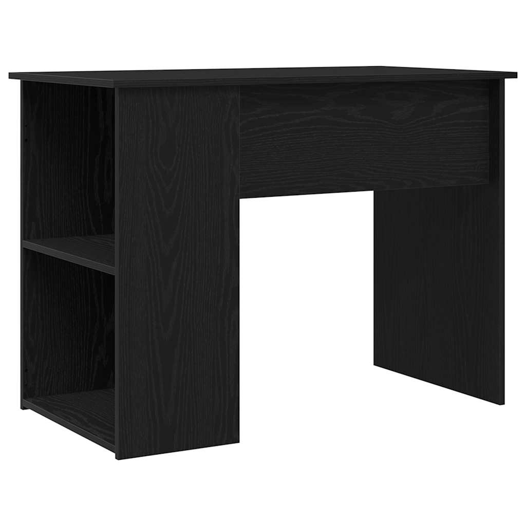 vidaXL Biurko, czarny dąb, 100x55x75 cm, materiał drewnopochodny