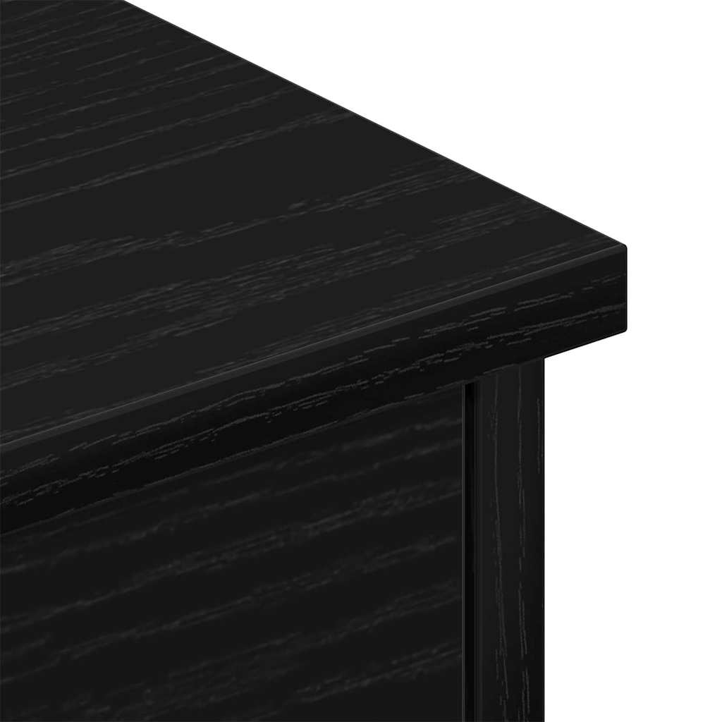 vidaXL Szafka ścienna z szufladą Czarny Dąb 60 x 26 x 18,5 cm