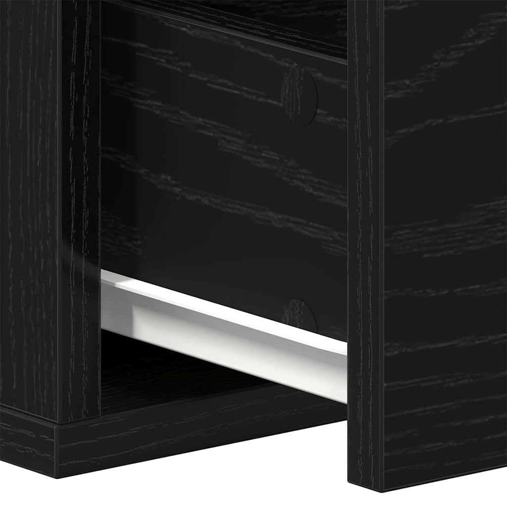 vidaXL Szafka ścienna z szufladą Czarny Dąb 60 x 26 x 18,5 cm