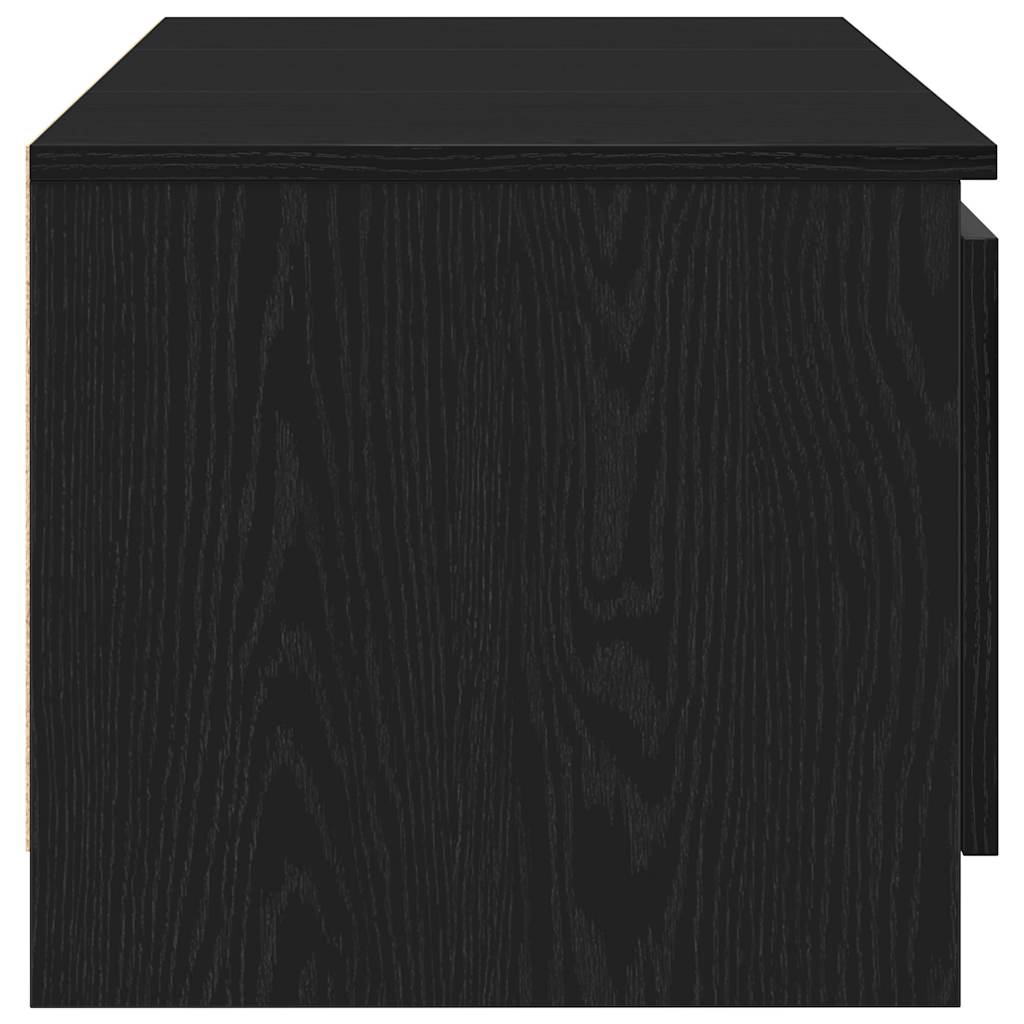 vidaXL Szafka RTV Czarny Dąb 140x40x36 cm Drewno klejone