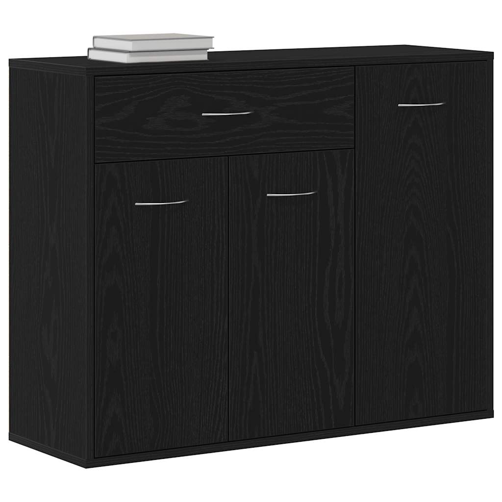 vidaXL Komoda Czarny Dąb 88x30x70 cm Drewno klejone