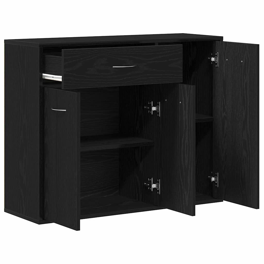 vidaXL Komoda Czarny Dąb 88x30x70 cm Drewno klejone