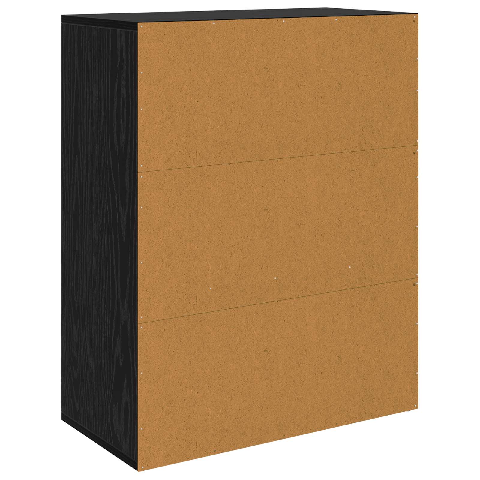 vidaXL Bufet Czarny Dąb 60 x 30 x 75 cm Materiał drewnopochodny